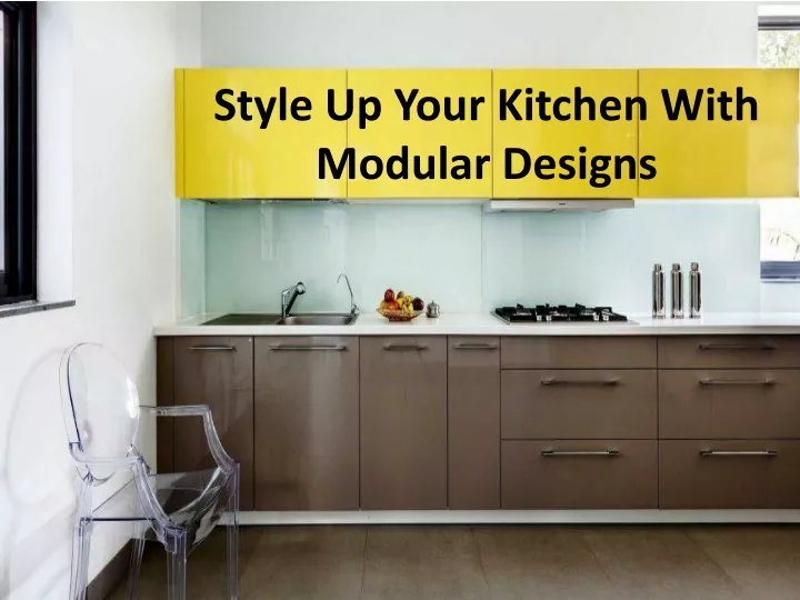 style up your kitchen with modular designs