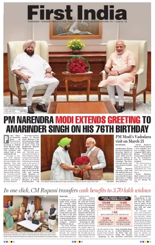 First India Gujarat For Gujarat Today Epaper 12 March 2020 edition