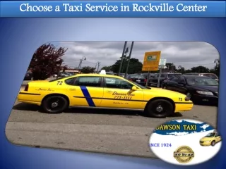 Choose a Taxi Service In Rockville Center