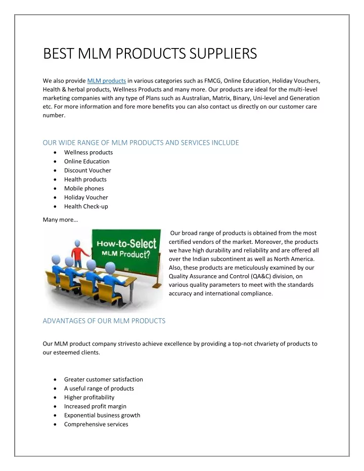 best mlm products suppliers
