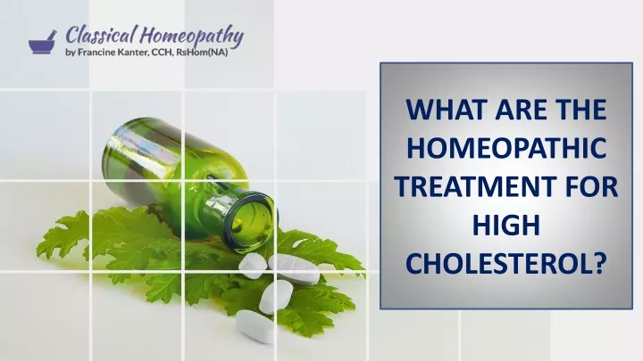 what are the homeopathic treatment for high