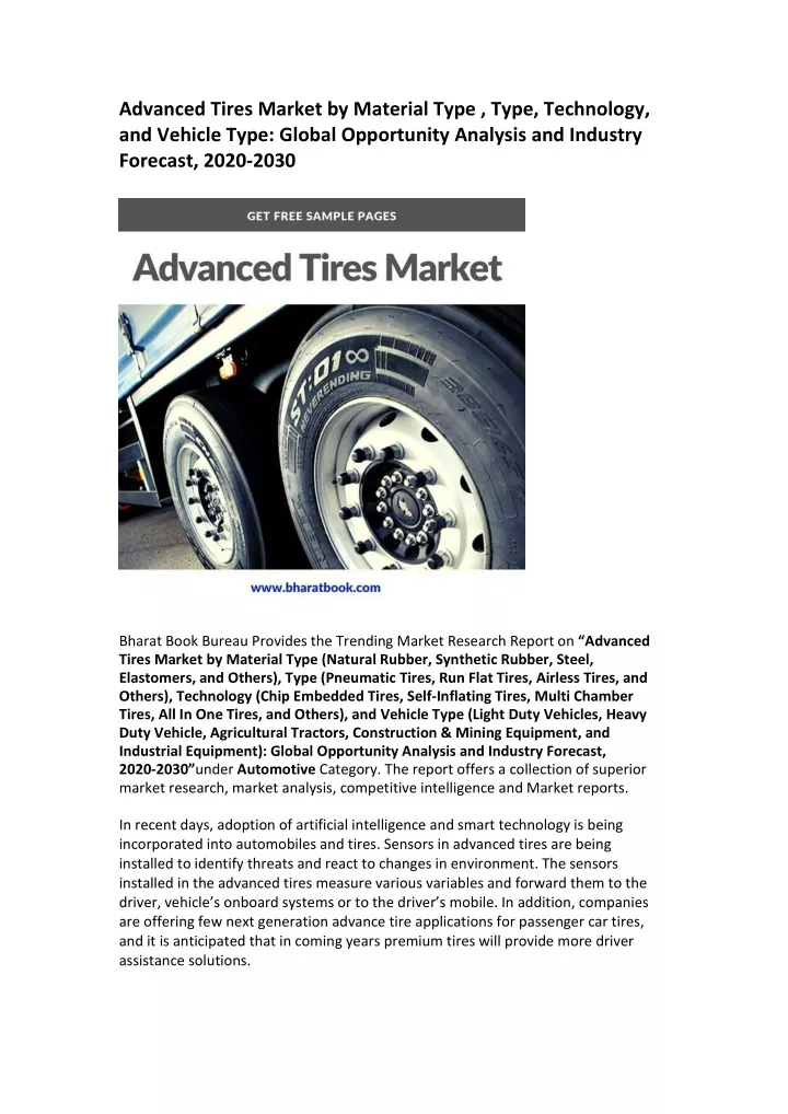 advanced tires market by material type type
