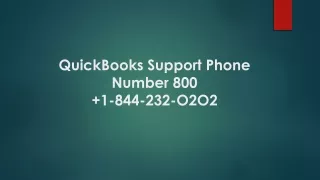 QuickBooks Support Phone Number 800  1-844-232-O2O2