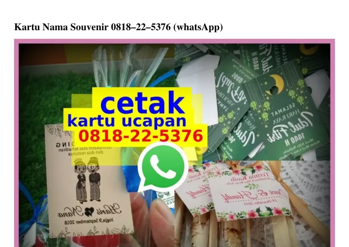 kartu nama souvenir 0818 22 5376 whatsapp