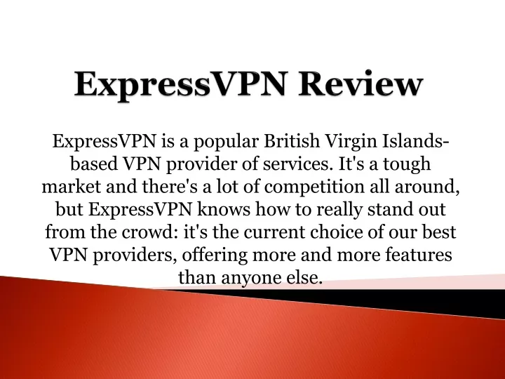 expressvpn is a popular british virgin islands