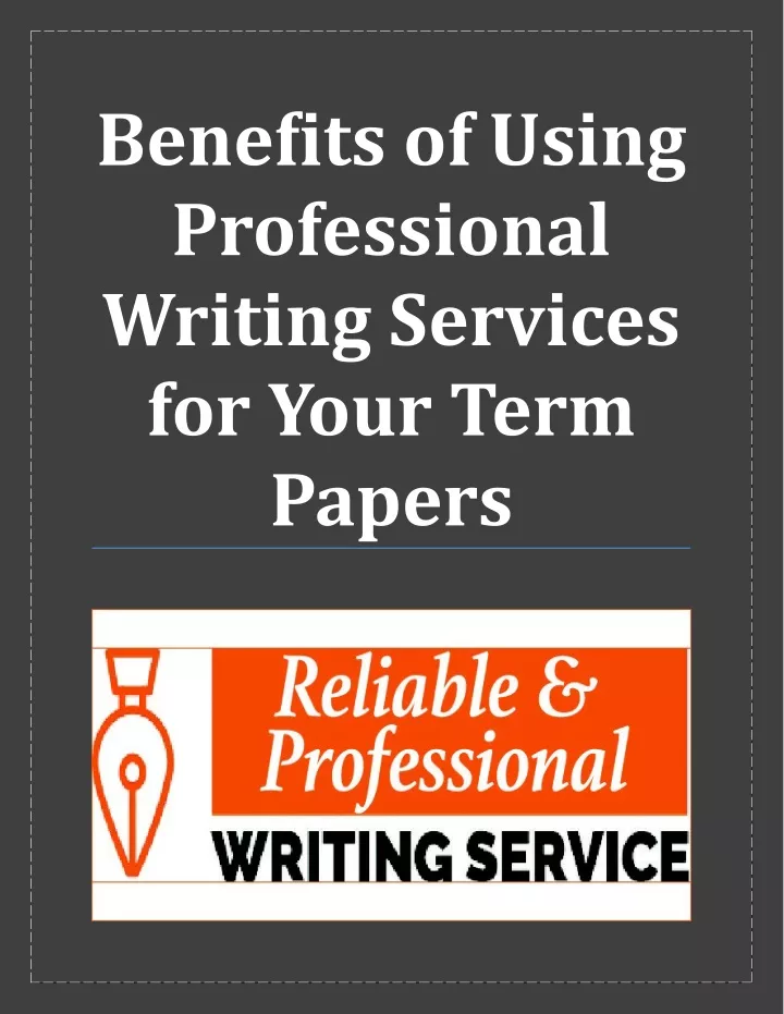 benefits of using professional writing services