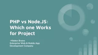 php vs node js which one works for project