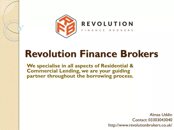 revolution finance brokers