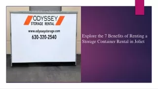 Explore the 7 Benefits of Renting a Storage Container Rental in Joliet