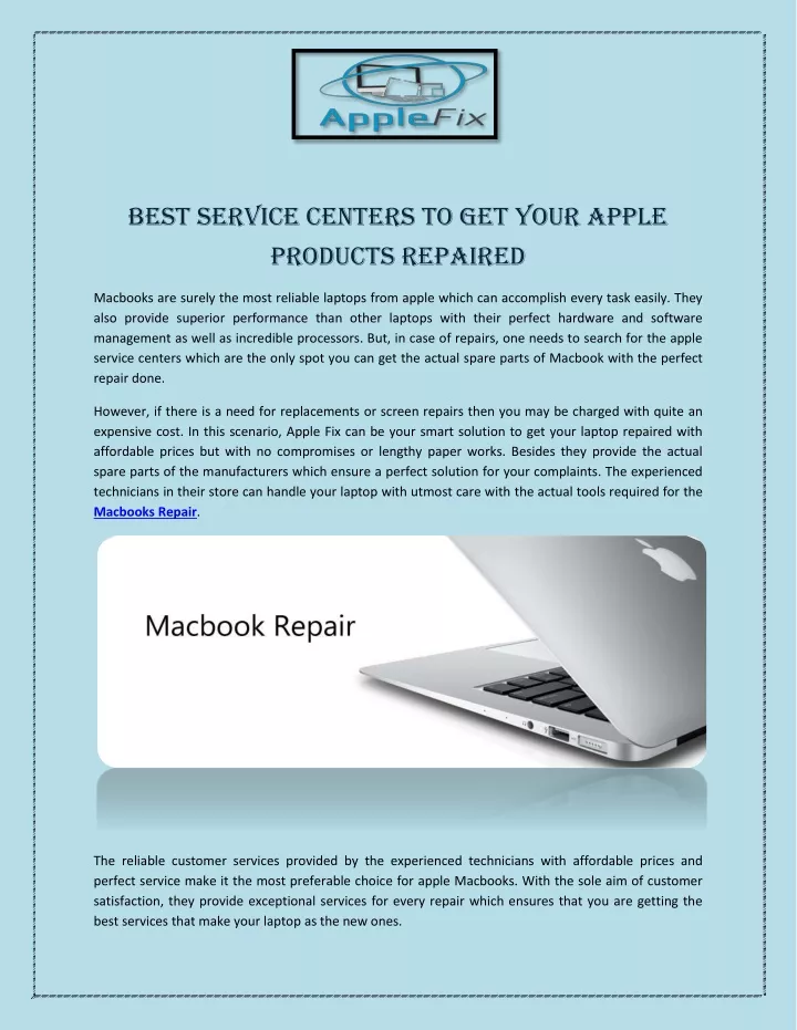 best service centers to get your apple products