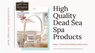 High Quality Dead Sea Spa Products