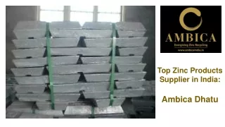 Trusted Zinc Oxide Manufacturer Kolkata - Ambica Dhatu