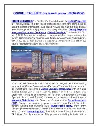 godrej exquisite pre launch project 8860956846