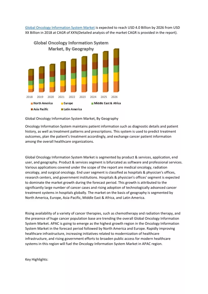 global oncology information system market