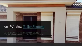 Roller shutter services in Victoria