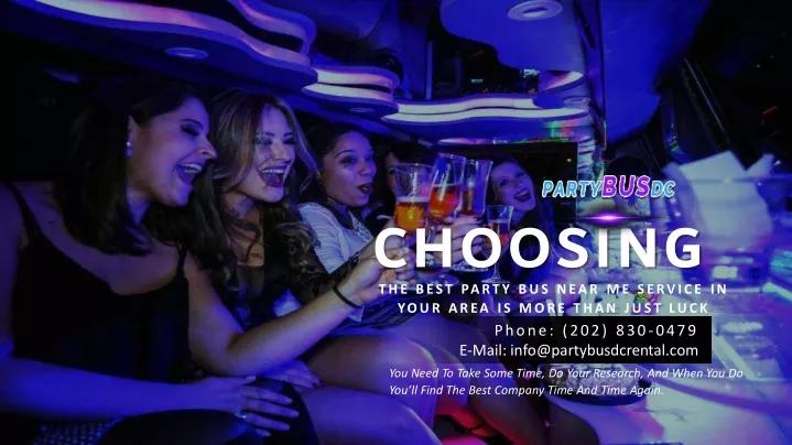 choosing the best party bus near me service