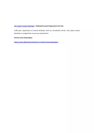 hire expert laravel developer dedicated laravel
