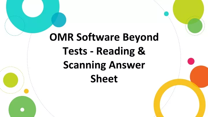 omr software beyond tests reading scanning answer sheet