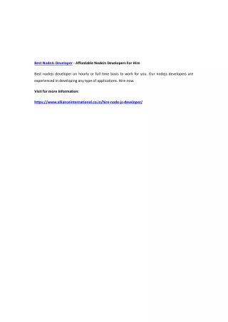 best nodejs developer affordable nodejs