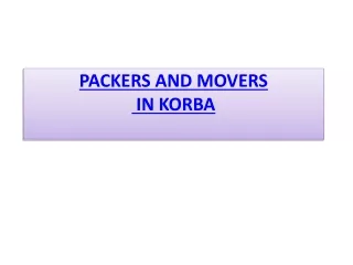 Packers and movers in Korba