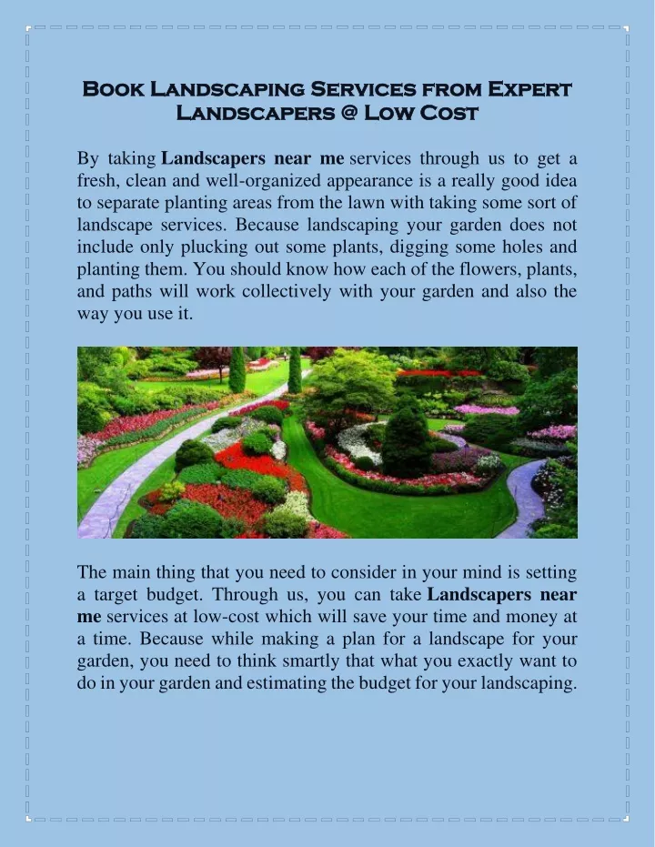 book landscaping services from expert book