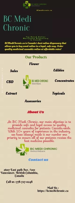 Mail Order Cannabis BC in Canada