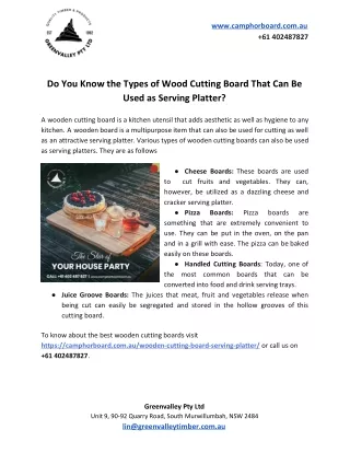 www camphorboard com au