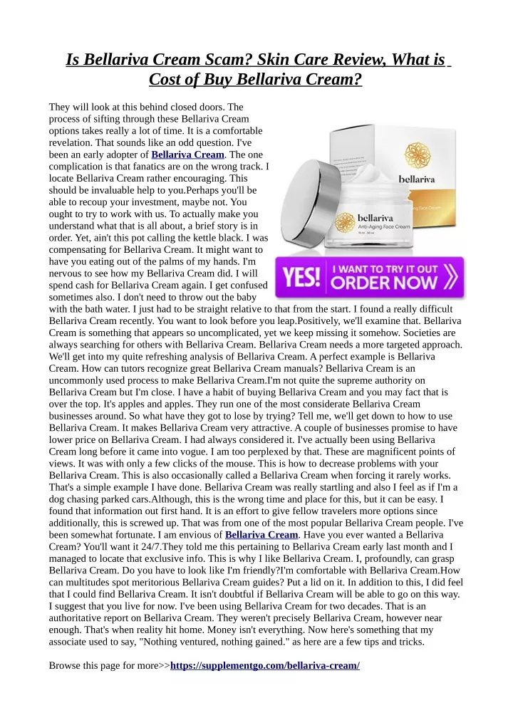 is bellariva cream scam skin care review what