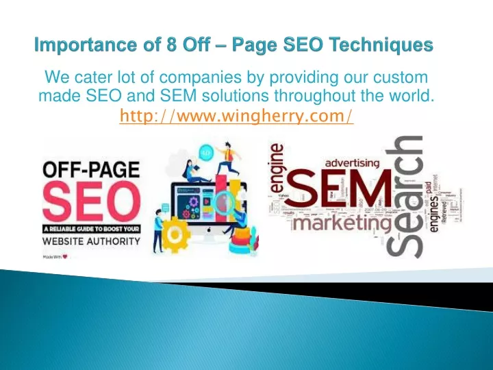 importance of 8 off page seo techniques