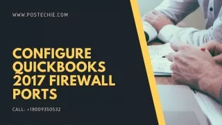 configure quickbooks 2017 firewall ports