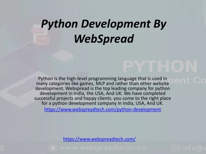 python development by webspread