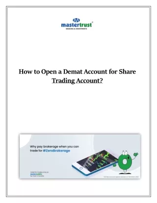How To Open A Demat Account For Share Trading Account?