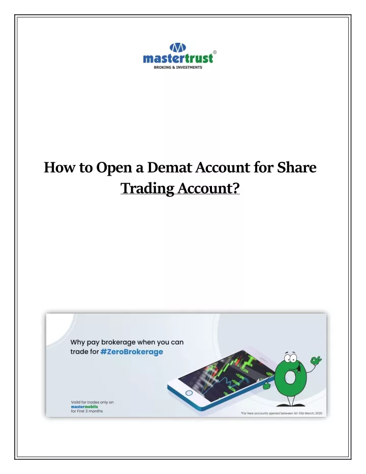 how to open a demat account for share trading