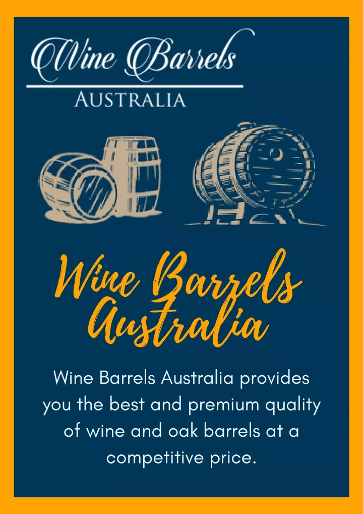 wine barrels australia