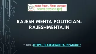 rajesh mehta politician rajeshmehta in