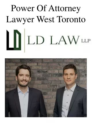 Power Of Attorney Lawyer West Toronto