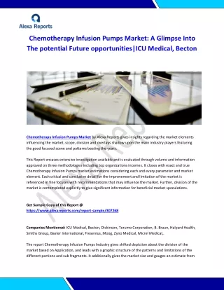 Global Chemotherapy Infusion Pumps Market Analysis 2015-2019 and Forecast 2020-2025