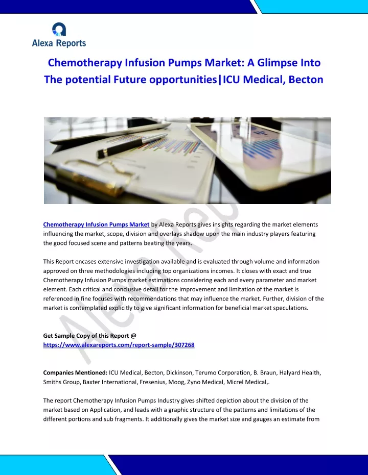 chemotherapy infusion pumps market a glimpse into