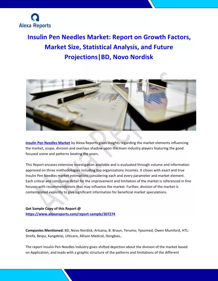 insulin pen needles market report on growth