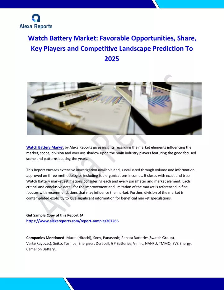 watch battery market favorable opportunities