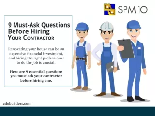 Must-Ask Questions Before Hiring Your Contractor