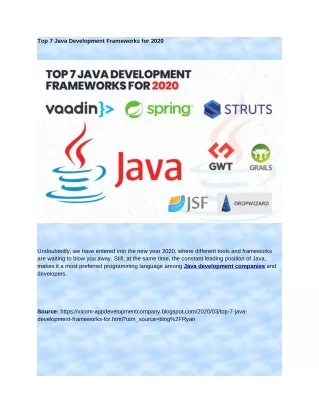 Java Development Company | Xicom