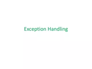 Java Exception handling