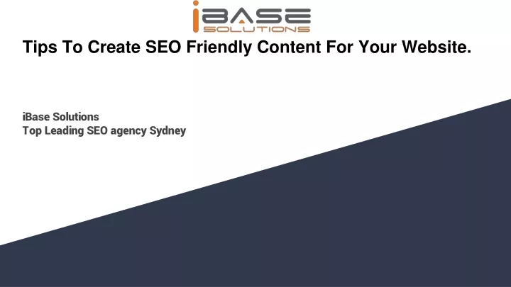 tips to create seo friendly content for your website