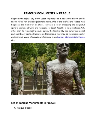 famous monuments in prague