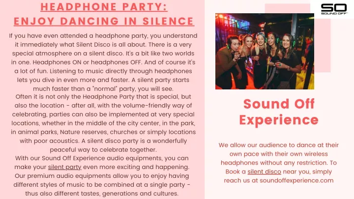 headphone party enjoy dancing in silence