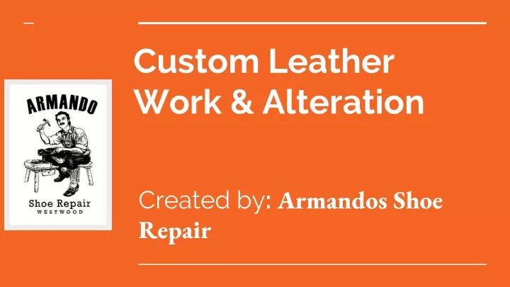 custom leather work alteration