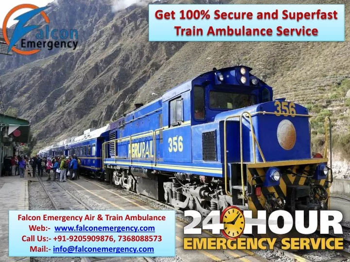 get 100 secure and superfast train ambulance