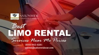 Limo Rental Services Near Me Prices
