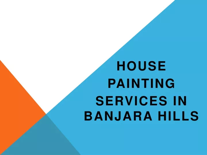 house painting services in banjara hills